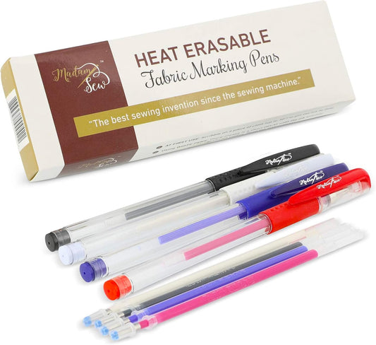Madam Sew Heat Erasable Fabric Pens