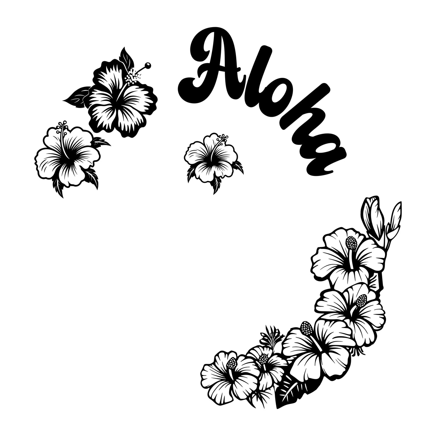 Aloha hat burning design