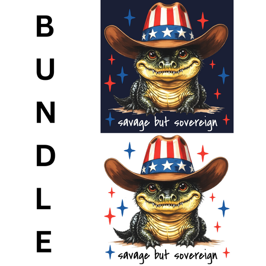 Savage But Sovereign PNG digital download bundle