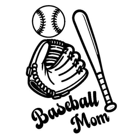 Baseball Mom baseball hat burning design