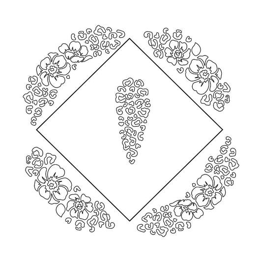 Cheetah Diamond hat burning design