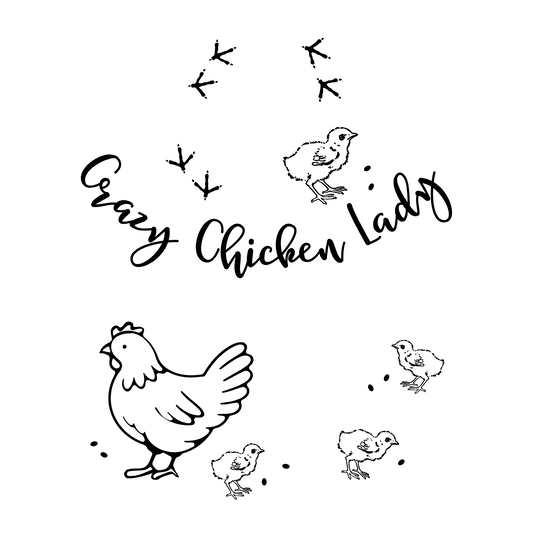 Crazy Chicken Lady hat burning design