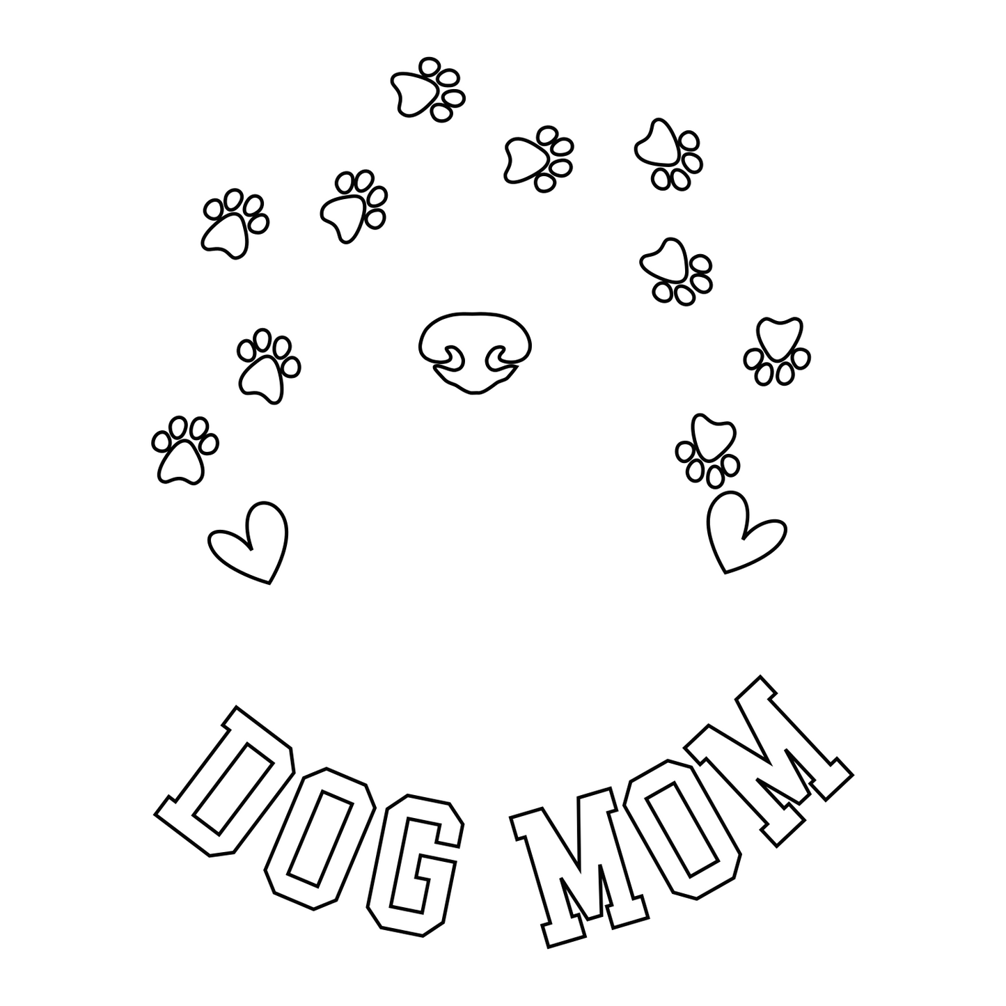 Dog Mom hat burning design for baseball caps
