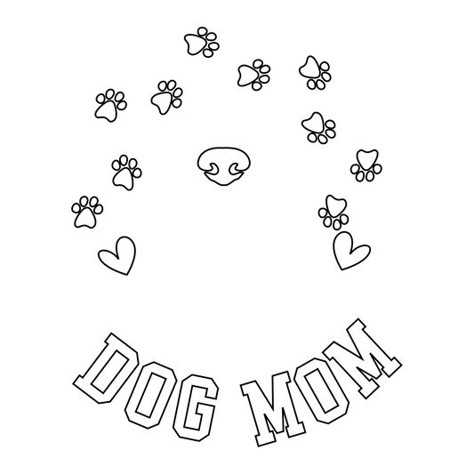 Dog Mom hat burning design for baseball caps