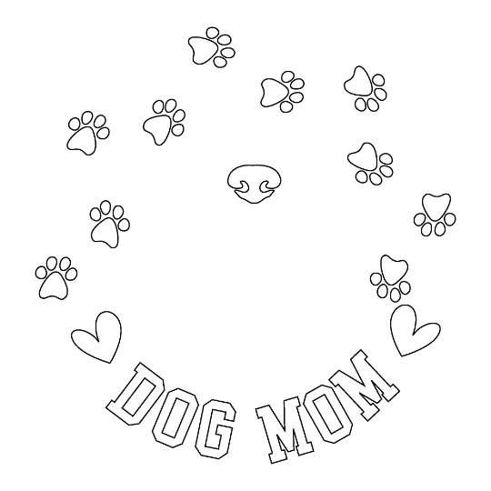Dog Mom hat burning design
