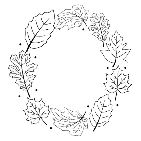 Fall Leaves Wide Brim Hat Burning Design SVG PNG