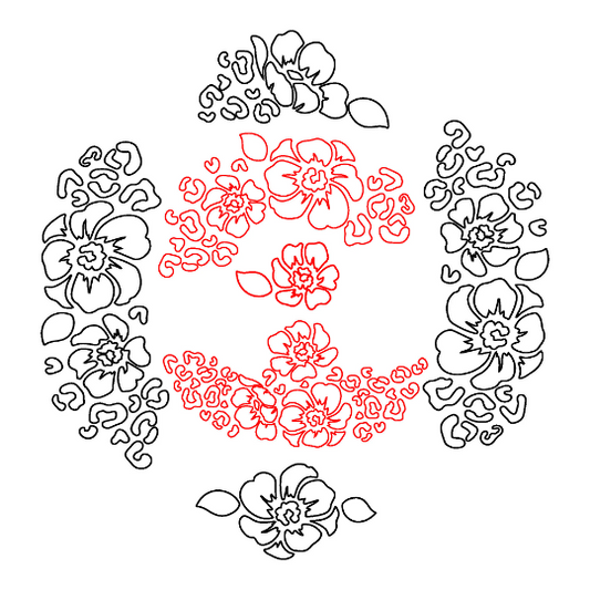 Floral Cheetah hat burning design