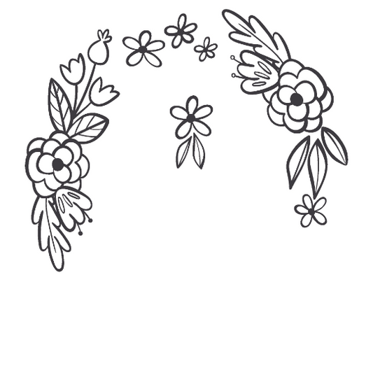 Flower Arch hat burning design