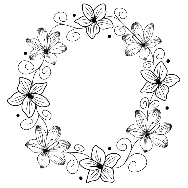 Flower Ring hat burning design