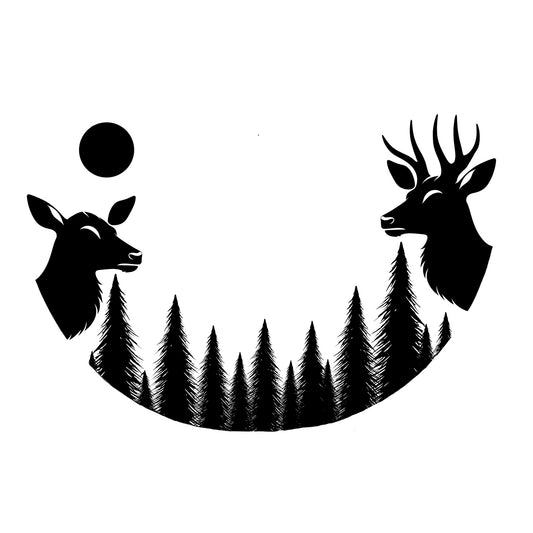 Deer Forest hat burning design