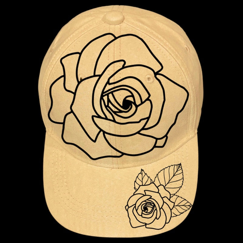 Giant Rose design on a baseball cap
