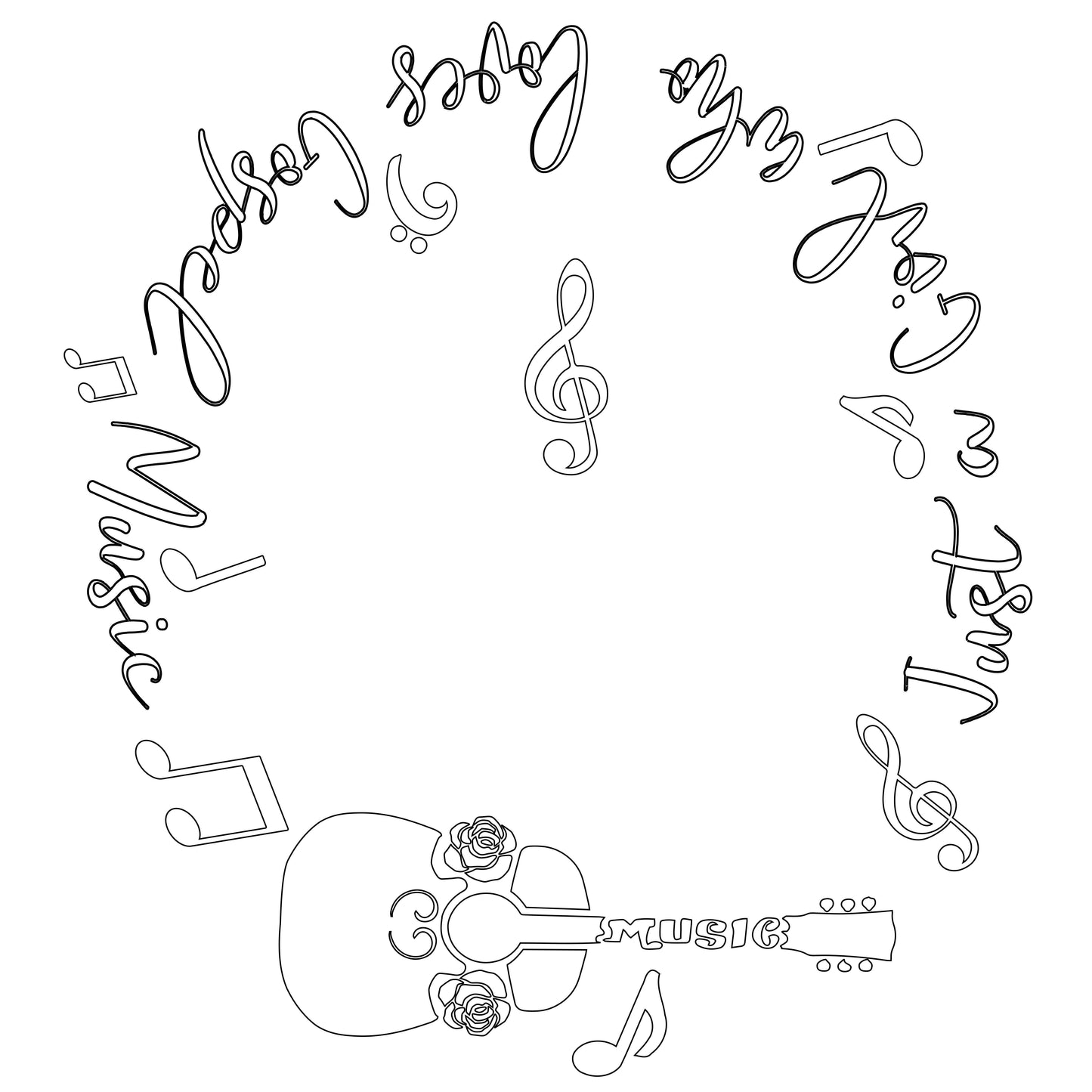 Just A Girl Who Loves Gospel Music hat burning design