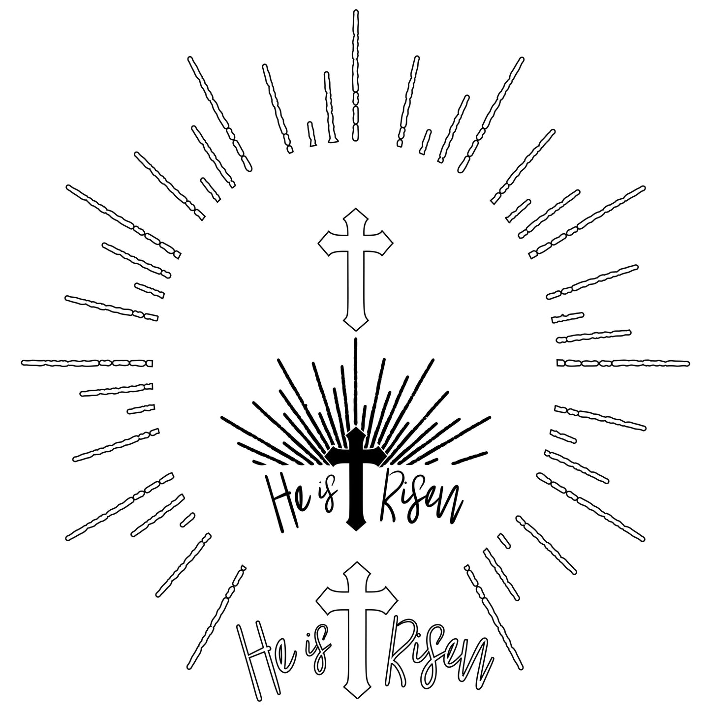 He Is Risen hat burning design
