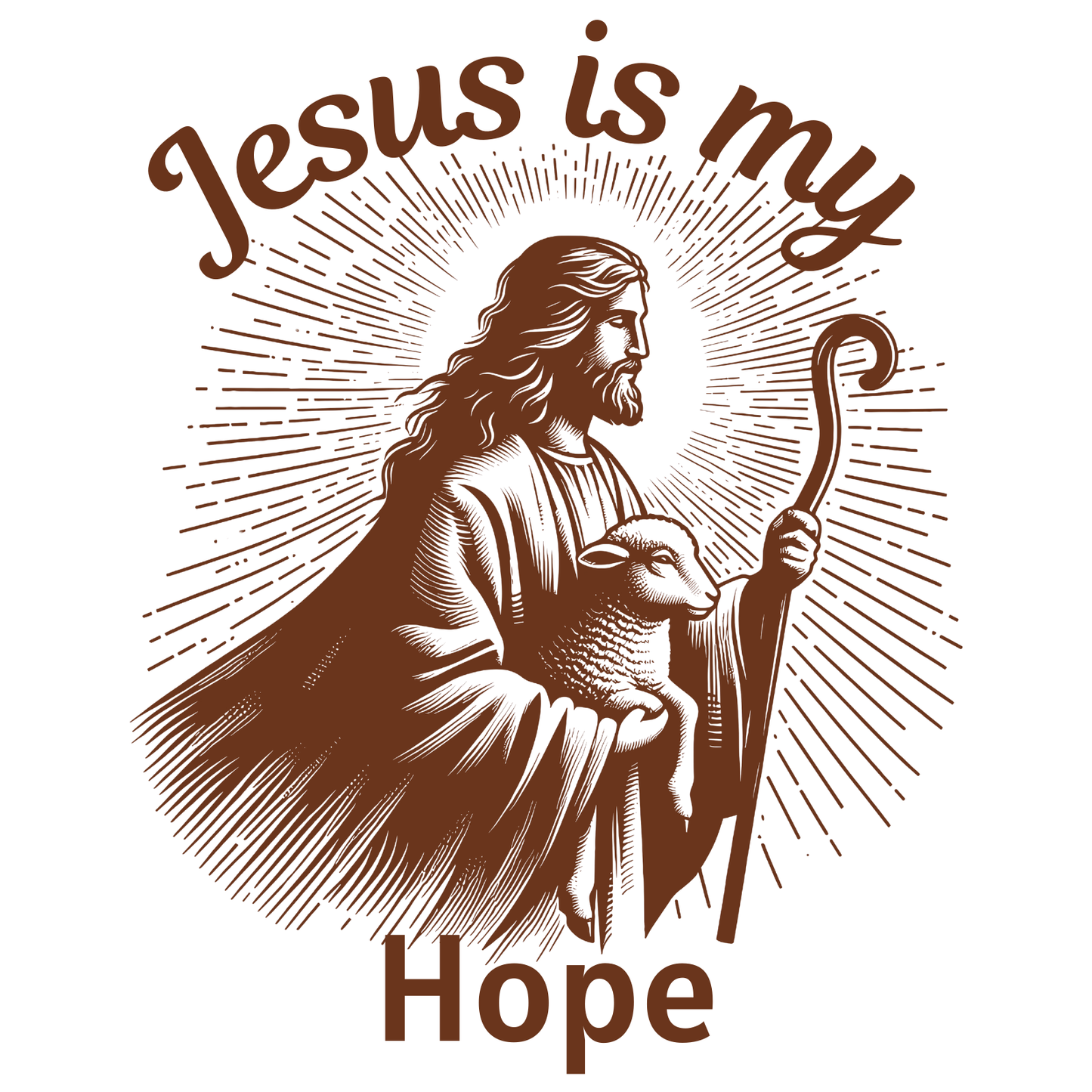 Jesus Is My Hope Digital Design PNG