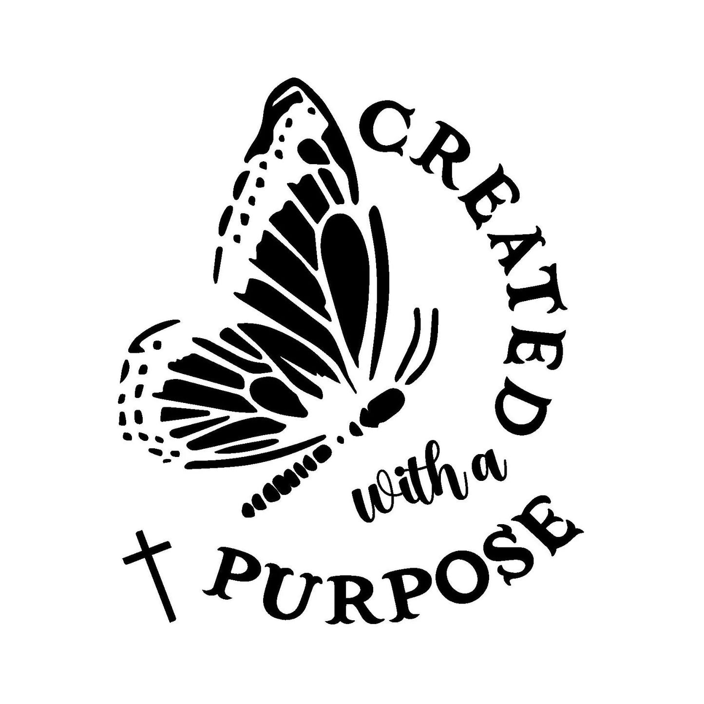 Created With A Purpose baseball hat burning design