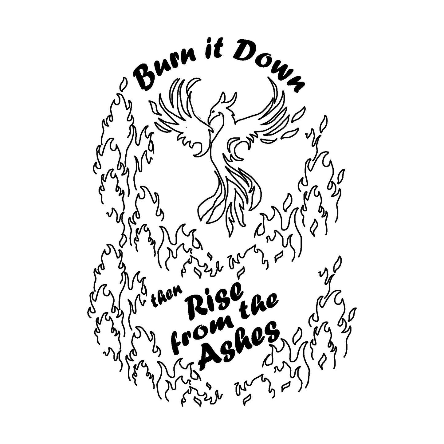 Burn It Down baseball hat burning design