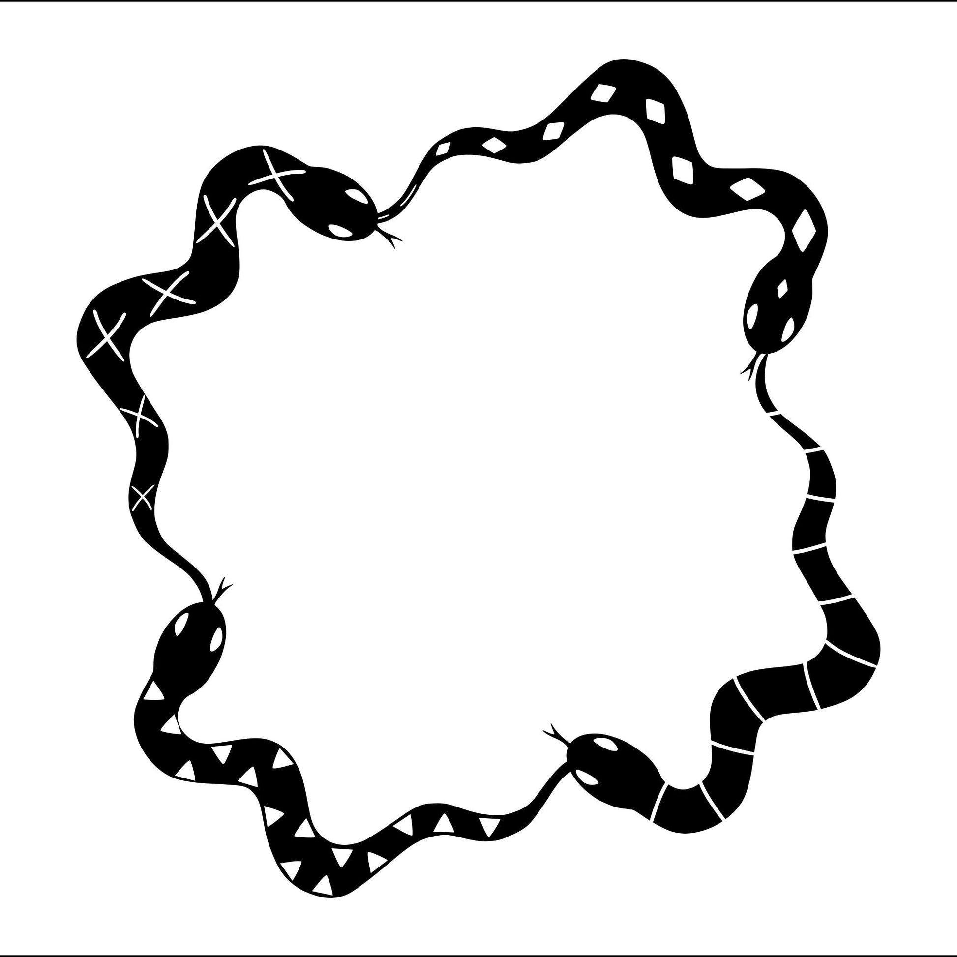 Snakes Alive hat burning design for wide brim hats