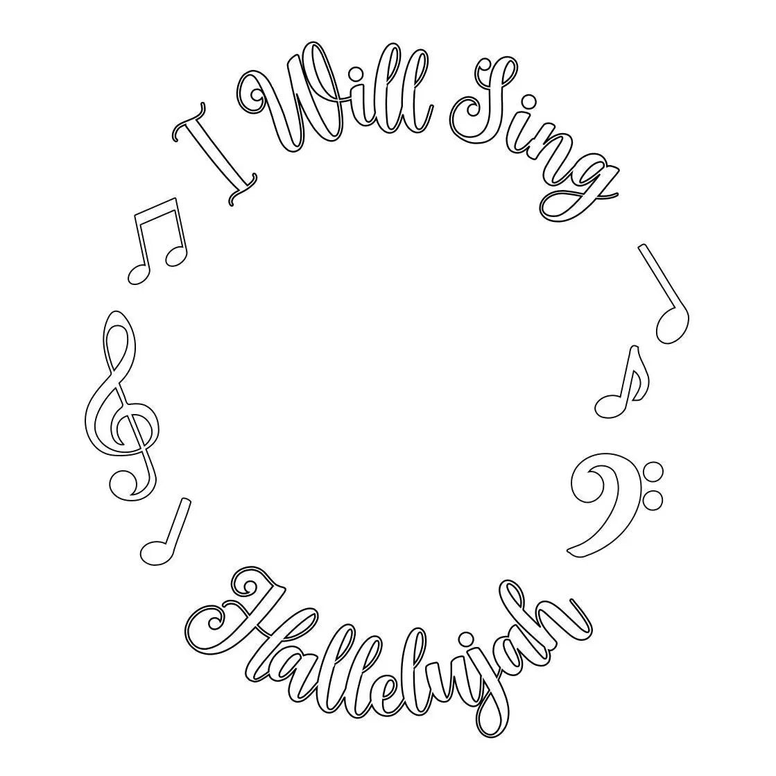 Sing Hallelujah hat burning design for wide brim hats