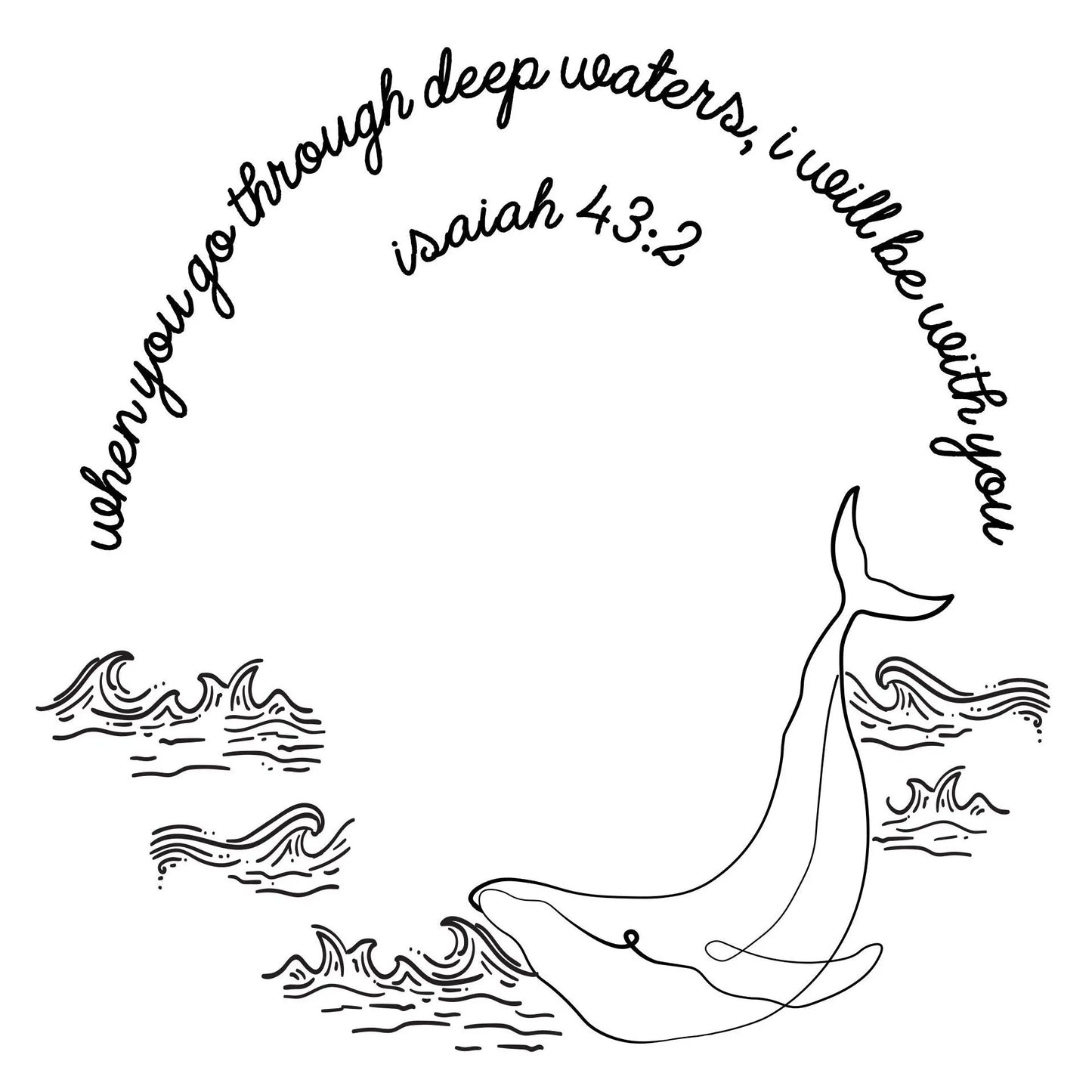 Deep Waters hat burning design for wide brim hats