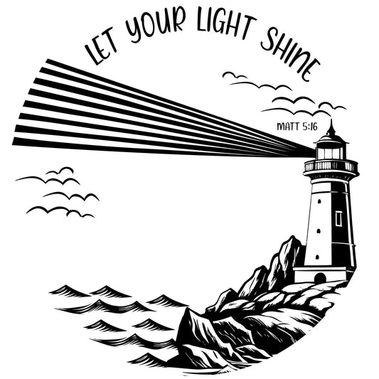 Lighthouse hat burning design for wide brim hats