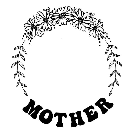 Mother hat burning design for wide brim hat