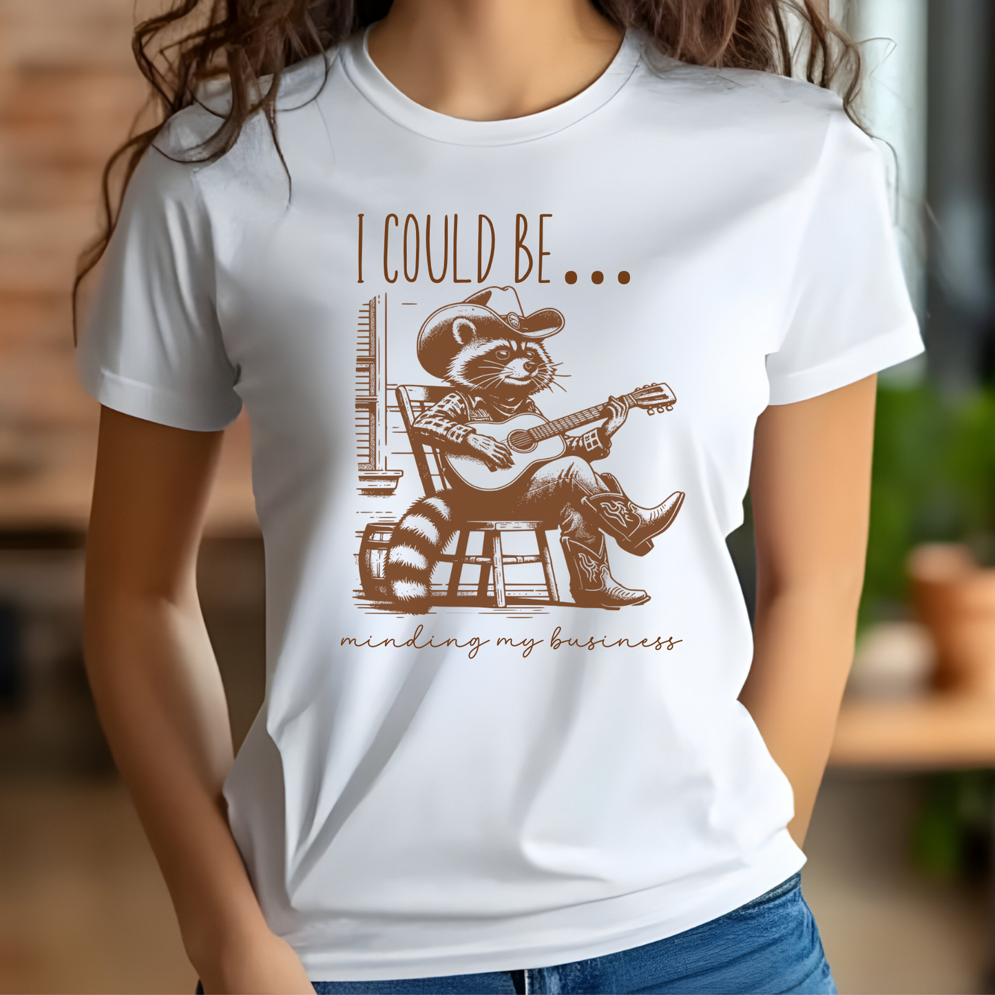 I Could Be Minding My Business digital design on a t-shirt