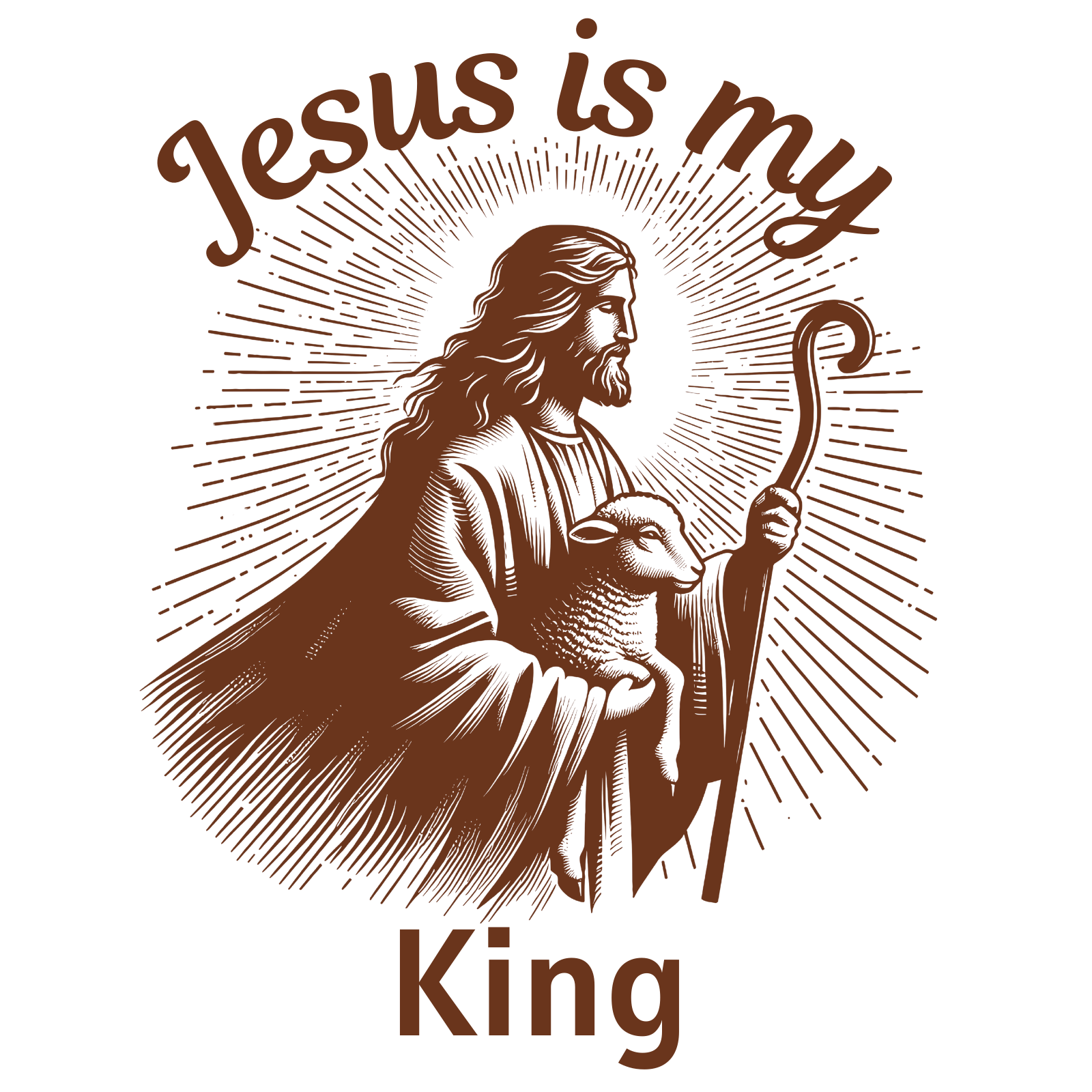 Jesus Is My King digital design