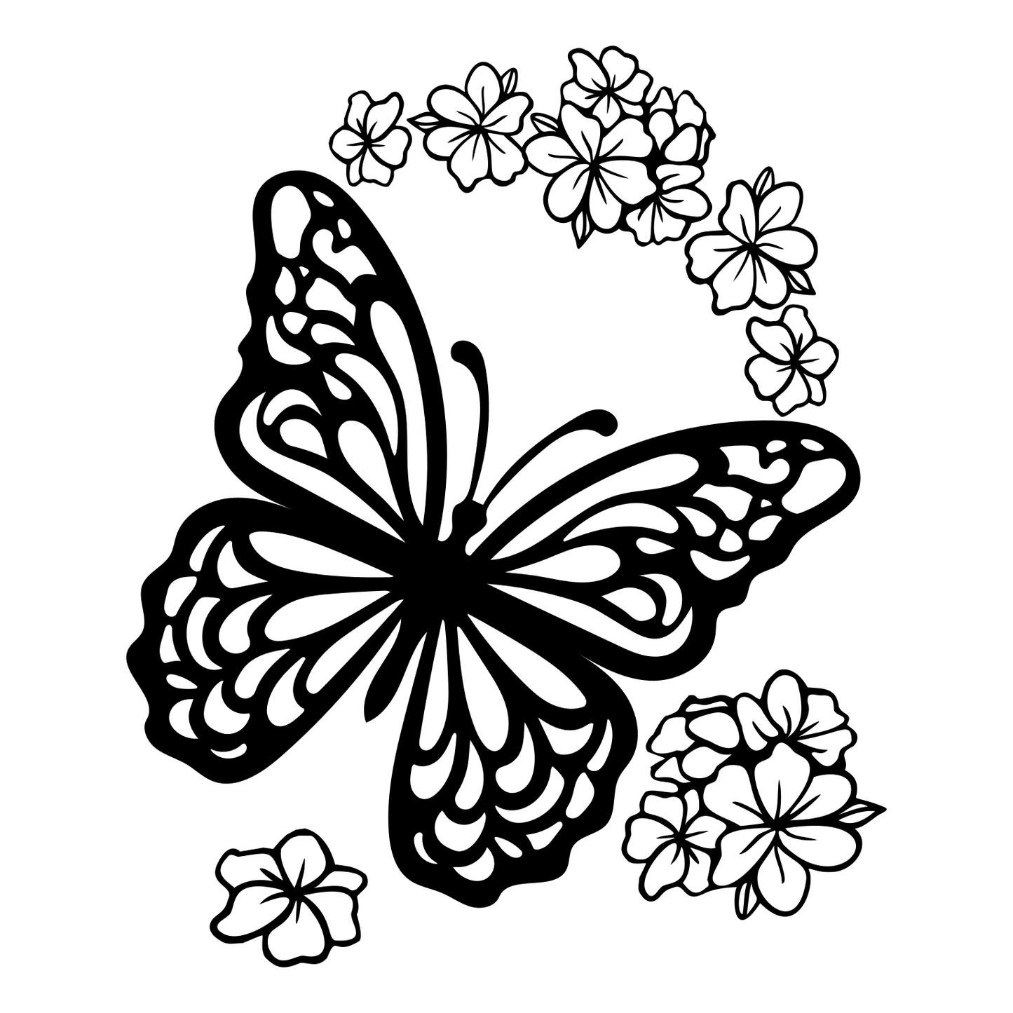 Large Butterfly baseball hat burning design