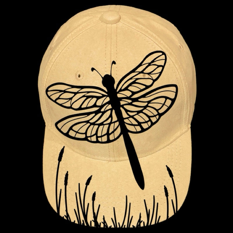 Large Dragonfly design on a baseball cap