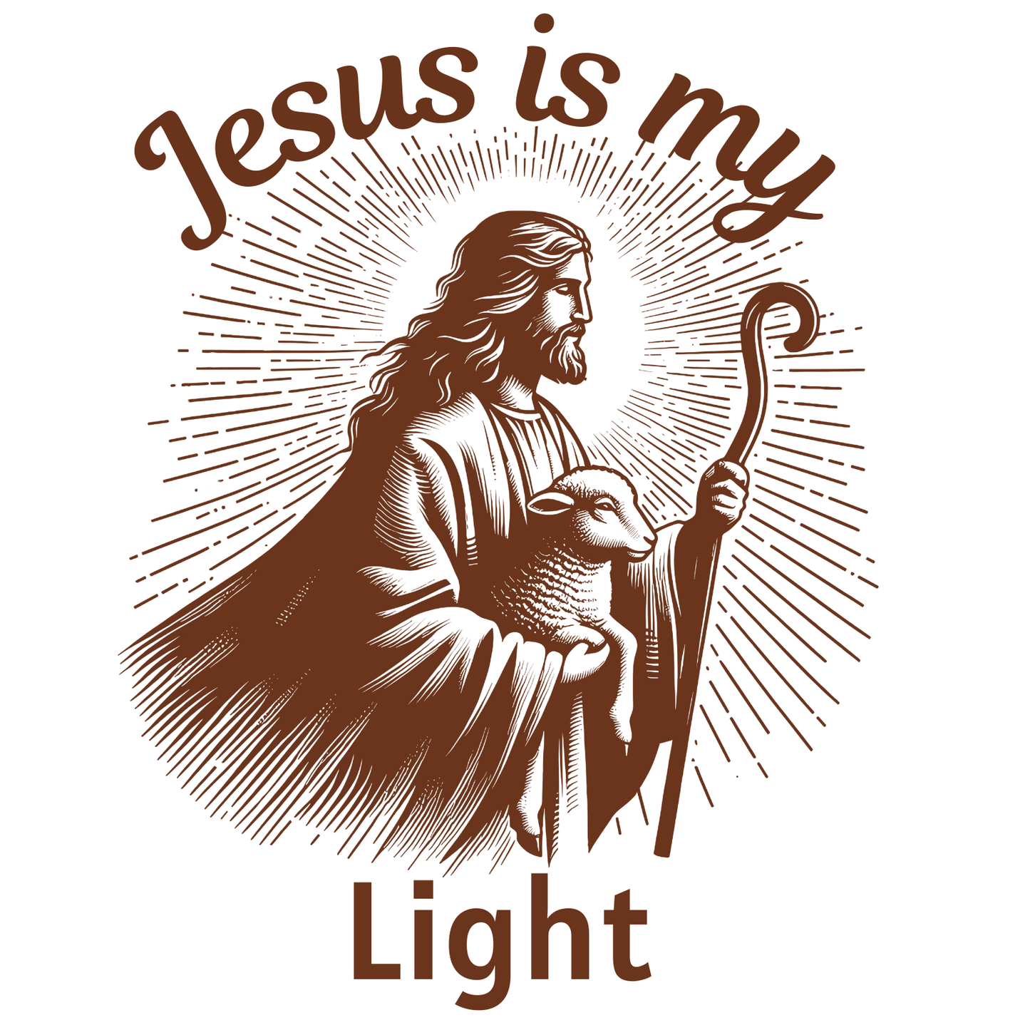 Jesus Is My Light digital design