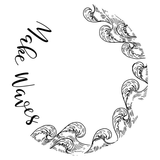 Make Waves hat burning design