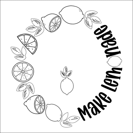 Make Lemonade hat burning design for wide brim hats