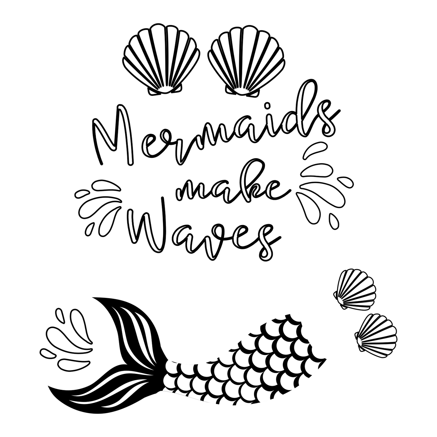 Mermaid baseball hat burning design