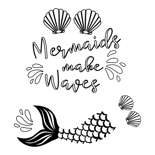 Mermaid baseball hat burning design