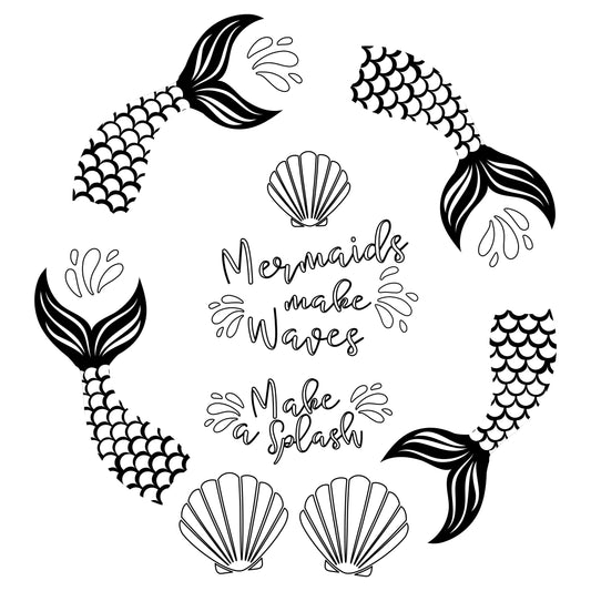 Memaids Make Waves Boho hat burning design