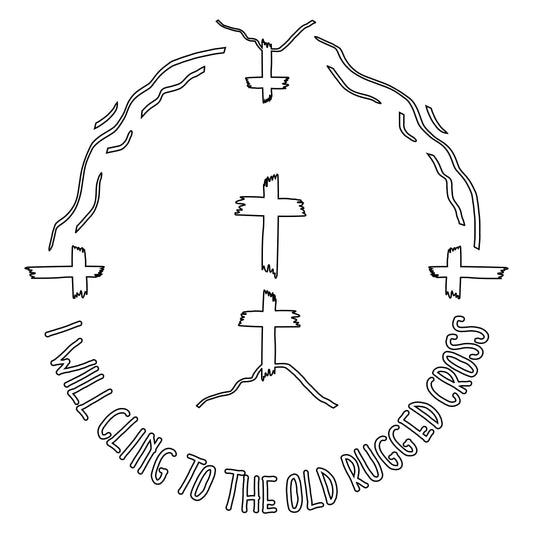 Old Rugged Cross hat burning design