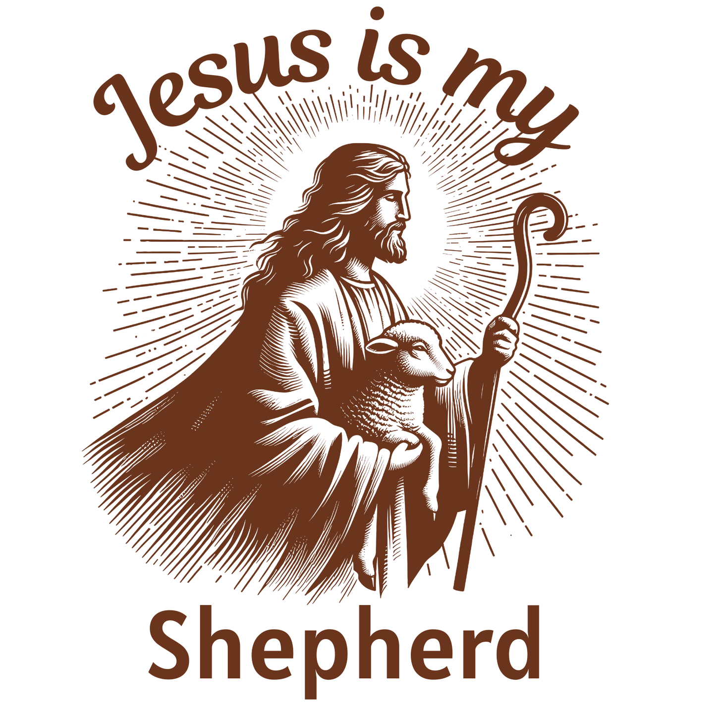 Jesus Is My Shepherd digital design