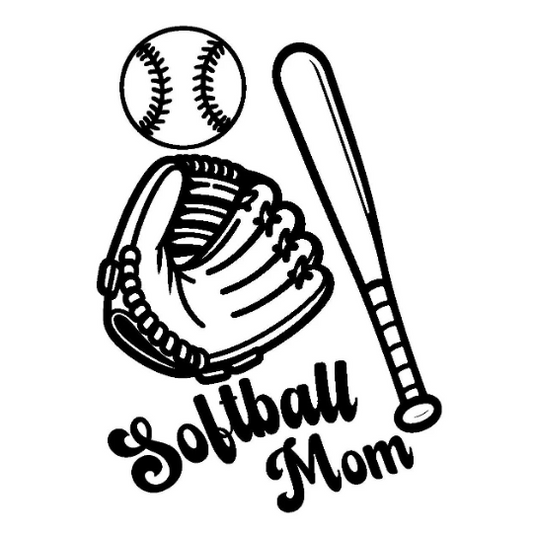 Softball Mom Bat Ball baseball hat burning design