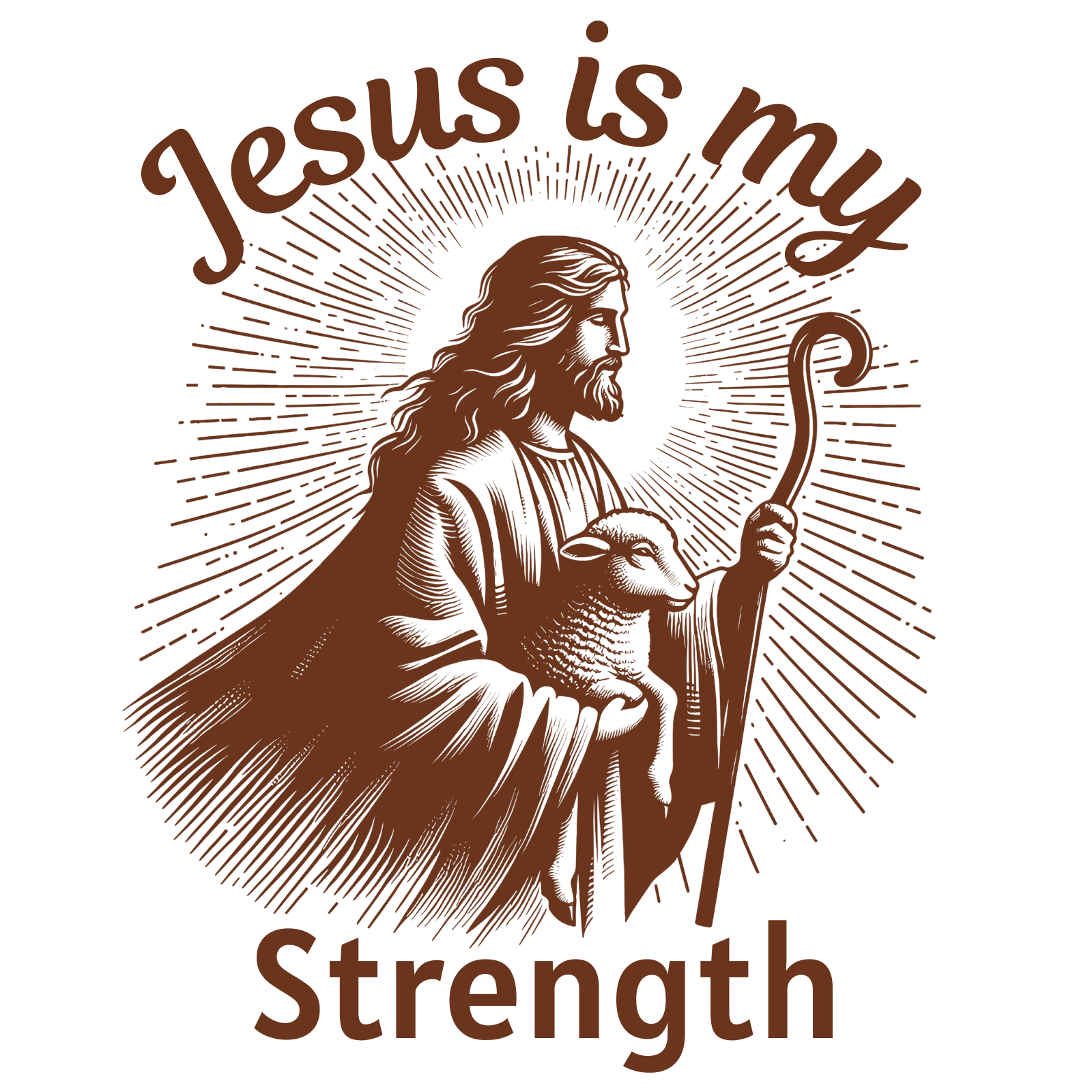 Jesus Is My Strength digital design