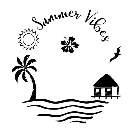 Summer Vibes hat burning design