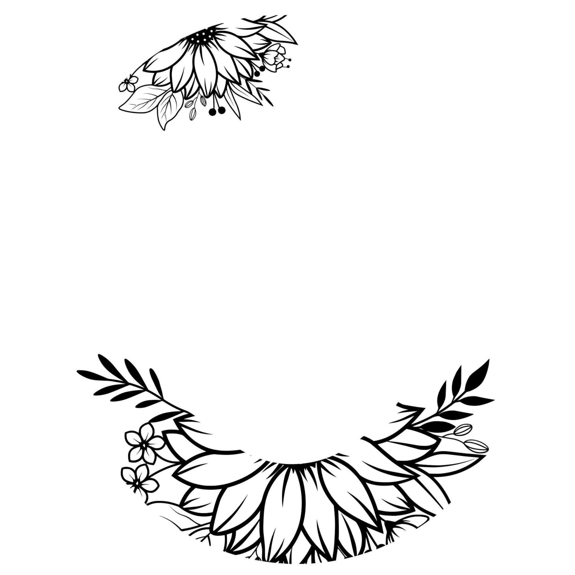 Sunflower X2 hat burning design for narrow brim hats