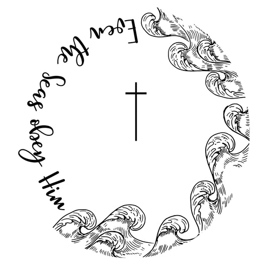 The Seas Obey Him hat burning design