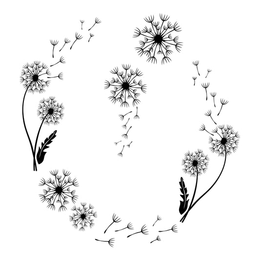 Unique Dandelion hat burning design