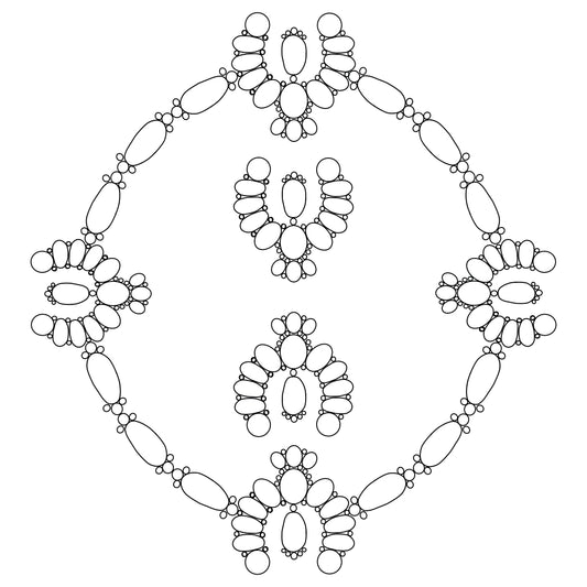 Squash Blossom hat burning design