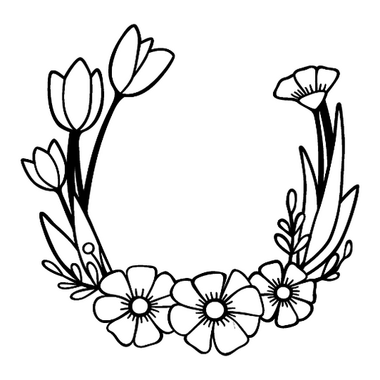 Tulips hat burning design