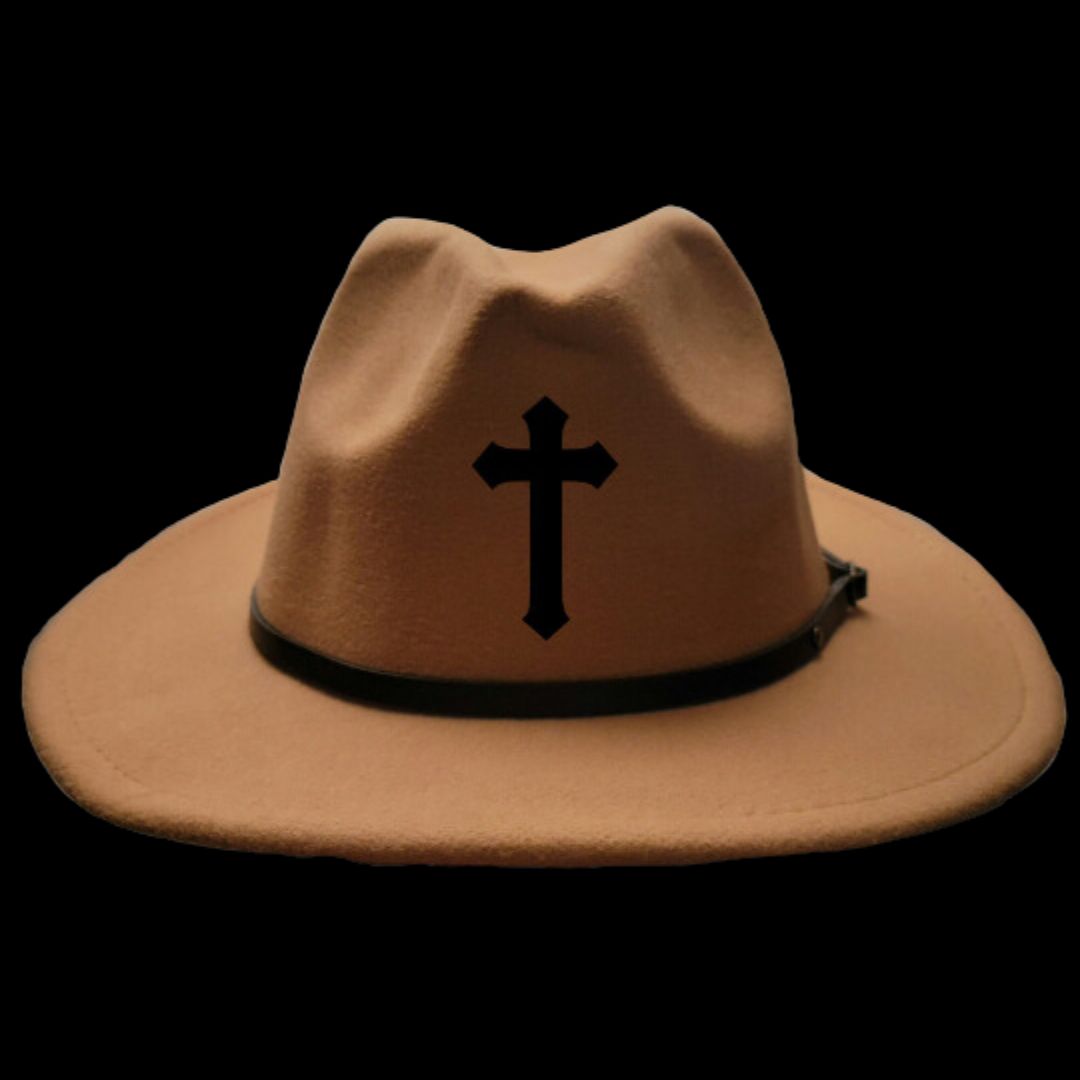 Walk By Faith design front view on a hat