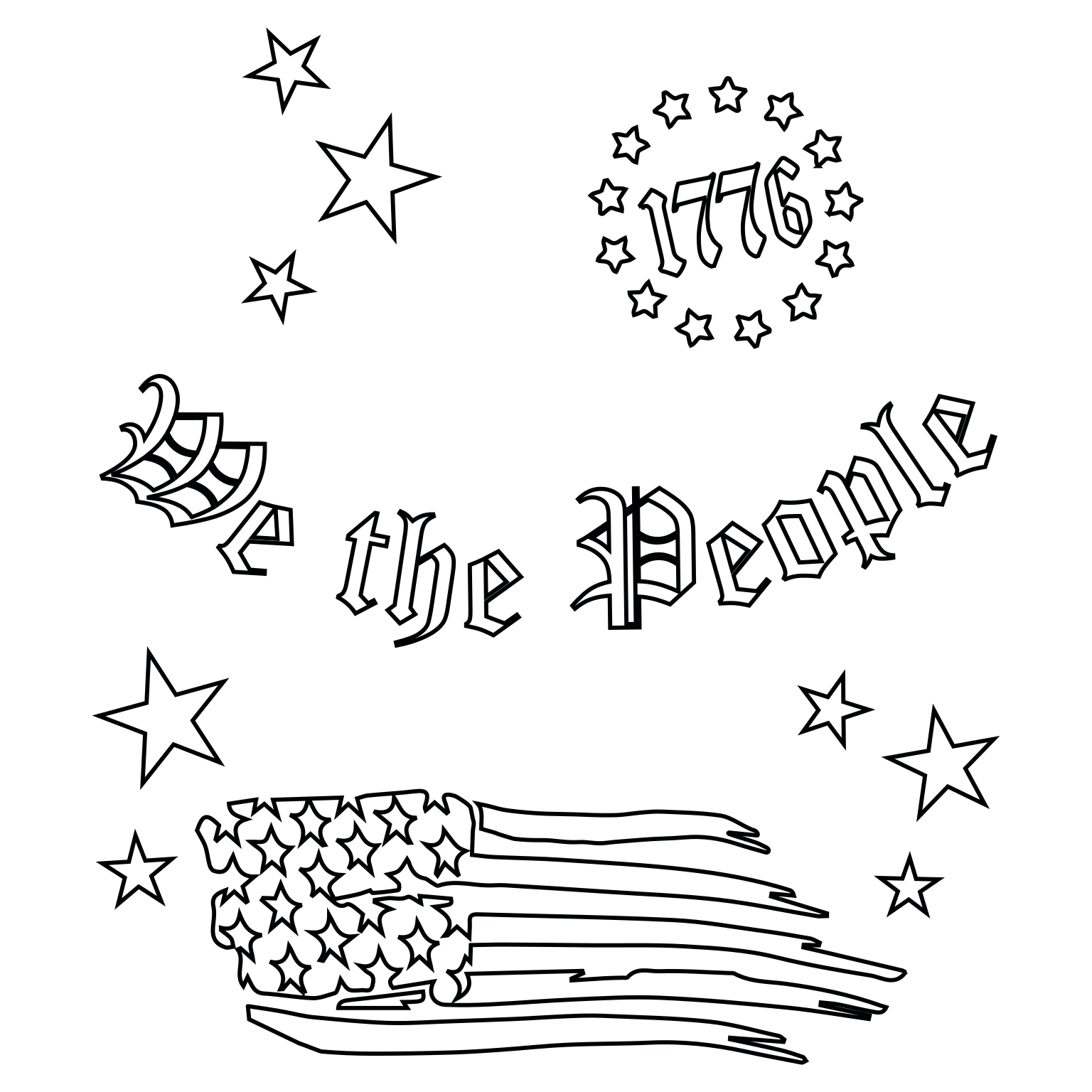 We The People baseball hat burning design