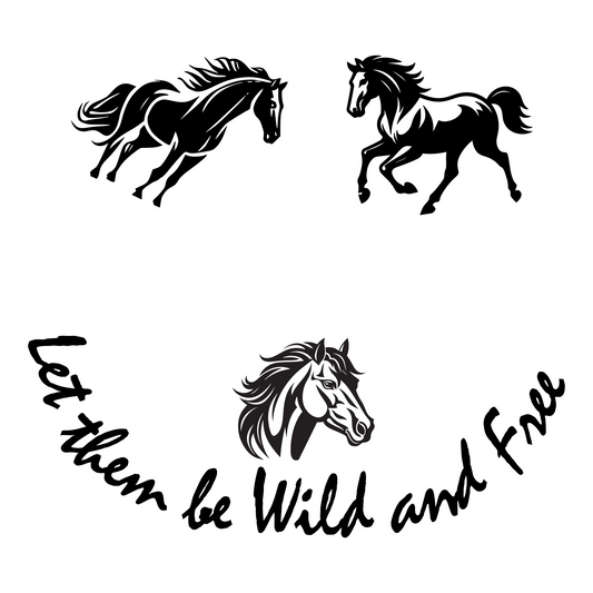 Wild Horses baseball hat burning design