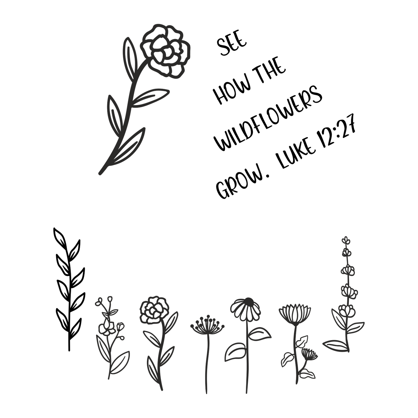 Wildflowers Grow baseball cap hat burning design