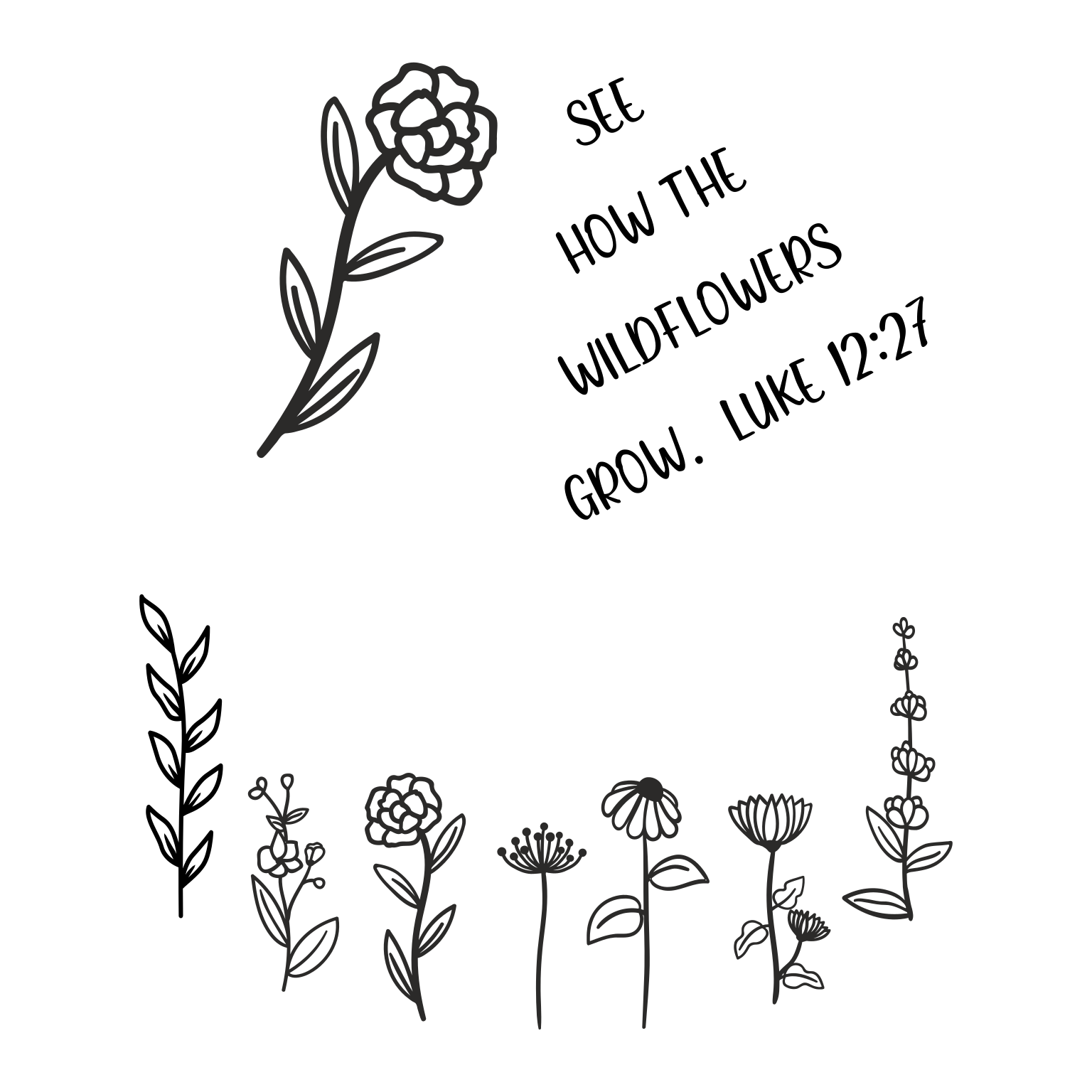 Wildflowers Grow baseball cap hat burning design